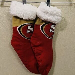 NWOT NFL San Francisco 49ers Socks Non Skid Footy Slipper